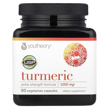 Youtheory, 薑黃，60 粒素食膠囊