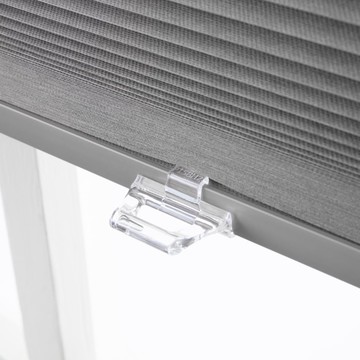 無拉繩日夜型蜂巢簾90X185淺灰