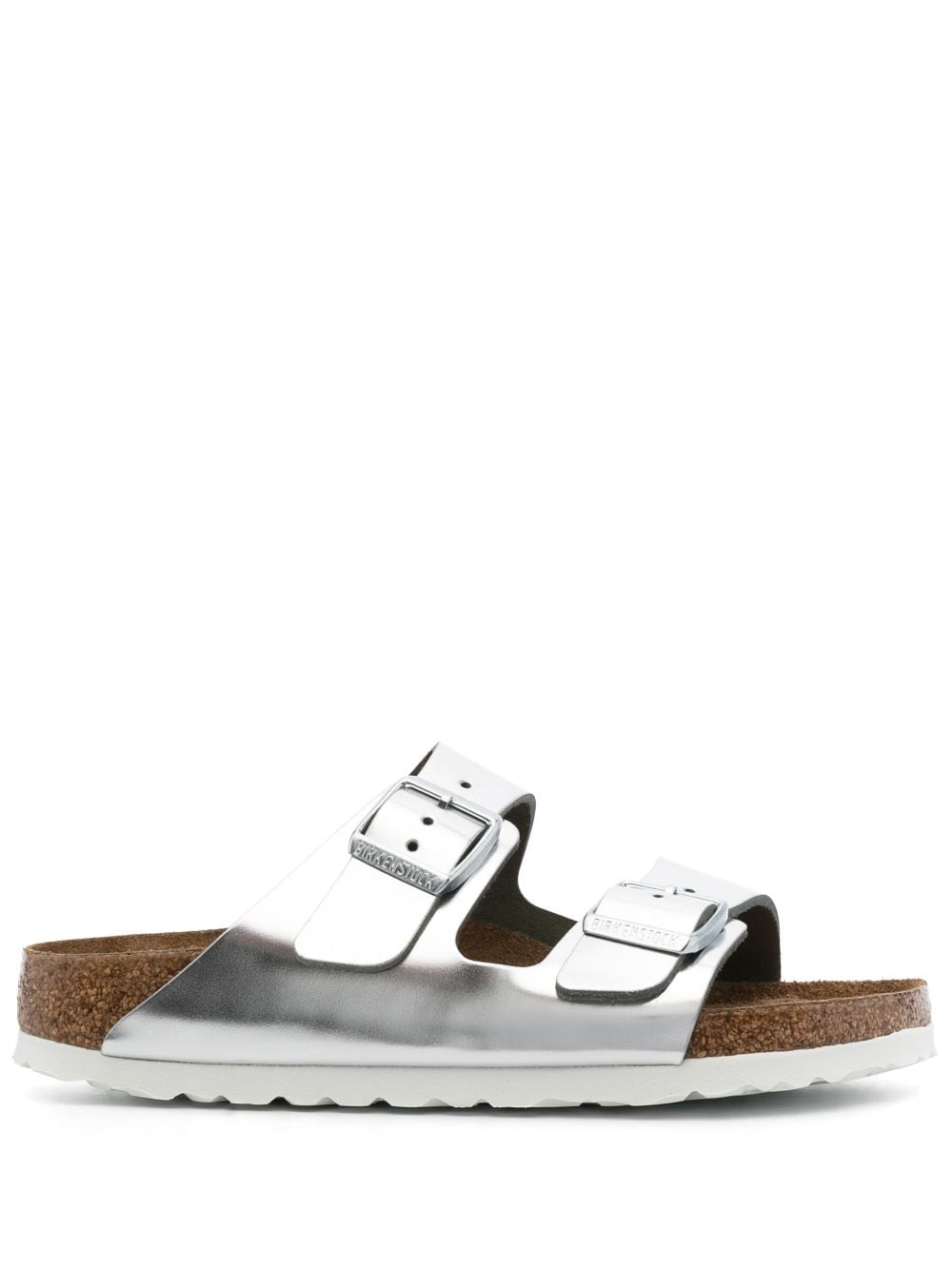 Birkenstock - metallic buckled sliders - women - Calf Leather/Calf Leather/Rubber - 40 Regular