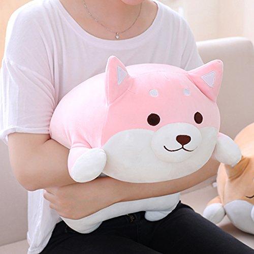 Corgi Dog Plush Pillow, Soft Cute Shiba Inu Akita Stuffed Animals Toy Gifts  (Brown, 11.8 in)