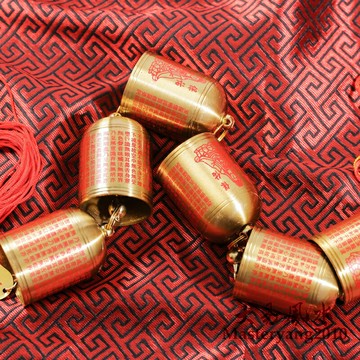 純銅風鈴掛飾道家師傅文創意音樂鈴鐺車房間客廳陽臺家居裝飾掛件