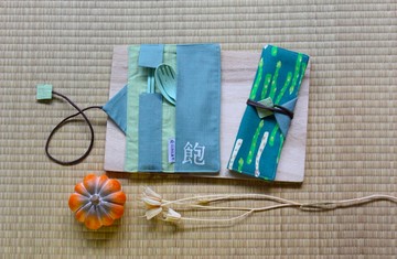 【吃飽飽蔬菜系列-蘆筍】環保餐具袋/餐具套/筷套/收納袋