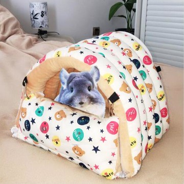 龍貓窩冬季保暖棉窩松鼠過冬天小窩兔子屋蜜袋鼯睡窩鸚鵡用品