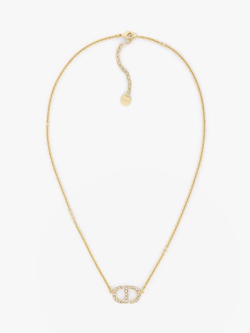 Metal necklace with iconic cd logo with crystals pavã¨ - DIOR - gender_Woman