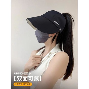 (免運)Classy key新加坡設計師聯名款雙面漁夫帽遮臉大檐帽2025夏遮陽帽