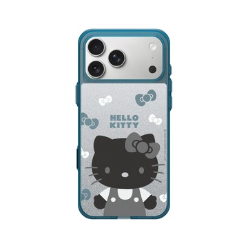 iPhone 17 Pro Max Clear (相機按鈕) 夜幕藍 - 三麗鷗-Hello Kitty - 簡約系列-黑白造型