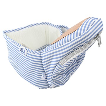 Tushbaby 精品腰凳包 輕盈款 安全支撐 好攜帶 耐髒好清潔  腰帶119.38 x 15.24cm + 坐墊15.24 x 19.05cm  藍白條紋