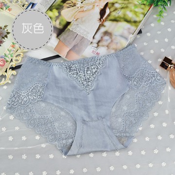 小法國低腰蕾絲內褲(灰色 女F)