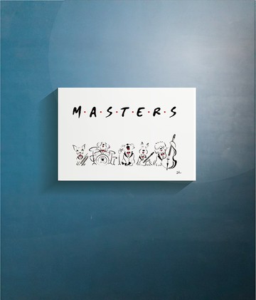 Q Family 無框畫 (12M 60.5X41) 樂團