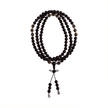 開運化煞黑瑪瑙108顆念珠-8mm