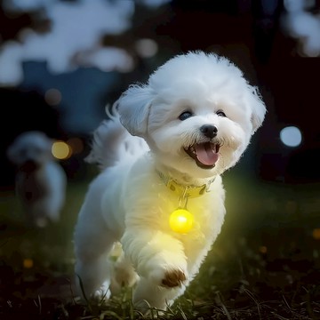 【隔日到貨】寵物夜間發光吊飾 LED狗狗警示項圈吊墜 遛狗安全必備發光狗牌防走失吊飾 夜用閃燈 狗項圈配件 柴犬外出