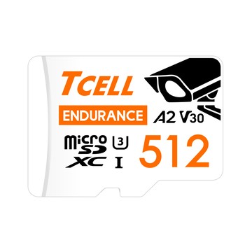 TCELL MicroSDXC UHS-I (A2)U3 512GB 監控專用記憶卡