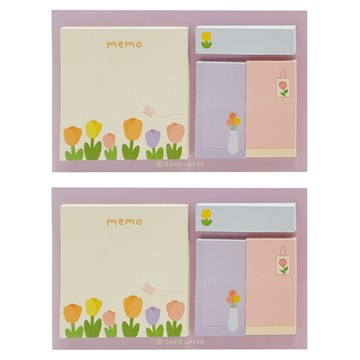 萌物筆記便利貼 2本  夢見花開  120張  1組