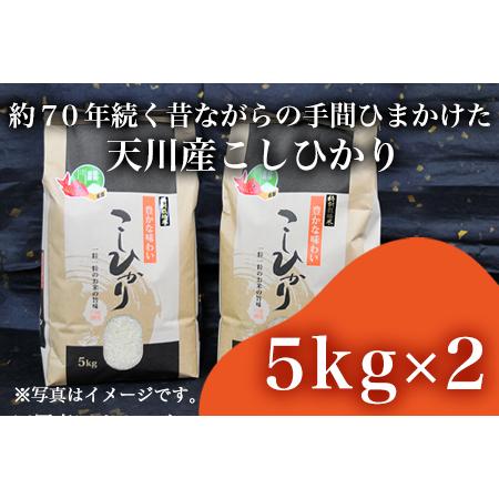 ふるさと納税 特別栽培米  唐津市天川産 こしひかり 5kg×2 (合計10kg) 減肥減農薬で育てた特別栽培米をお届け たんぱく質が少な.. 佐賀県唐津市