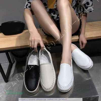 スリッポン フラットレディース 軽量 ローヒール サイドシンプル 歩きやすい カジュアル スニーカー 通学 きれいめ 通勤 ぺたんこ 厚底 通販 Lineポイント最大get Lineショッピング