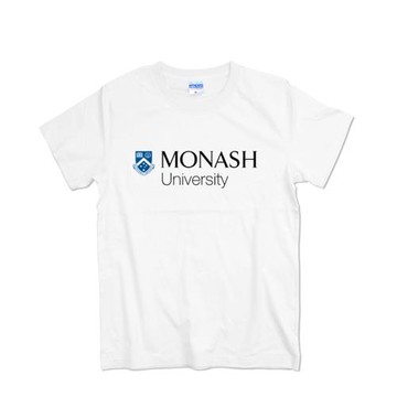 澳大利亞莫納什大學短袖T恤男女青少年夏季寬松印花圓領留學生T恤