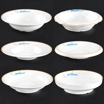 密胺仿瓷深盤湯盤酒店餐具飯店餐廳水煮魚酸菜魚大盆碗菜盤商用碗