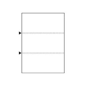 （まとめ）マルチプリンタ帳票（FSC森林認証紙） A4白紙3面 100枚入×5冊〔代引不可〕