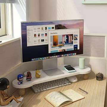 螢幕架 螢幕增高架 桌上置物架 電腦螢幕增高架 螢幕收納架工位轉角電腦增高架顯示器底座桌麵收納架辦