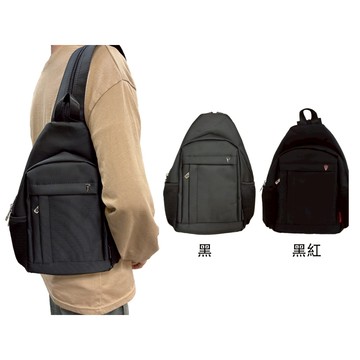 ~雪黛屋~SKYBOW 胸包中容量後背單左右肩胸前包主袋+外袋共四層防水尼龍全齡適BSS5001230640