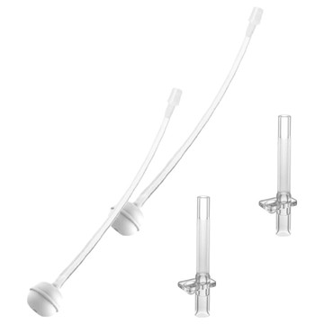 MUGU 沐咕寶貝 寶寶手柄學習杯 220ml 替換吸管  透明  2組