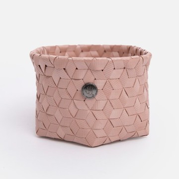 Handed By Dimensional編織橢圓收納籃S 粉