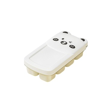 MUAN 8格矽膠按壓製冰盒帶蓋款（一秒輕鬆脫模/儲冰盒/冰塊模具/食品級安全無味）