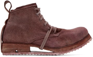 Boris Bidjan Saberi 酒红色 Boot 4 踝靴