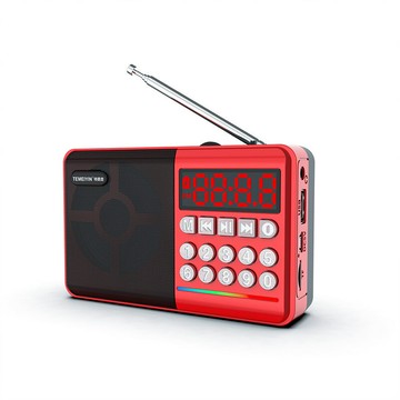 工廠直銷特美音多功能插卡音箱藍牙收音機隨聲聽播放器晨練唱戲機【宜家良品百貨】