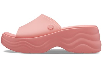 WMNS CROCS SKYLINE SLIDES GUAVA