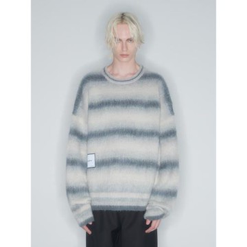 INXX SPORTS銀漸層馬海毛套頭