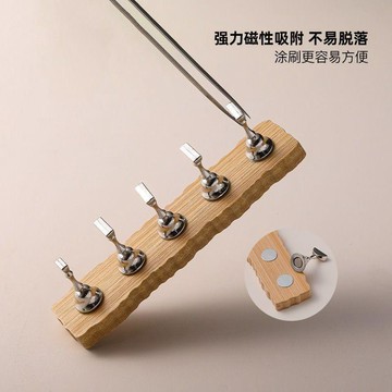 日式美甲練習底座簡約強磁原木甲託金屬指託甲片穿戴甲打版工具套 美甲工具 出貨 手工穿戴甲 美甲甲片 純手工穿戴甲