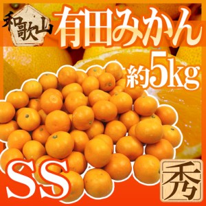 和歌山産 ”有田みかん” 秀品 SSサイズ 約5kg ありだみかん 送料無料