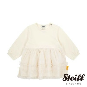 STEIFF 熊頭童裝 蕾絲長袖洋裝 9個月-1歲