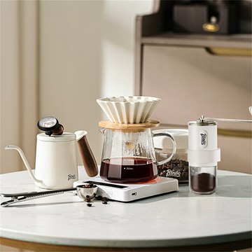 【品質保證】bincoo手衝咖啡壺套裝 家用美式咖啡器具全套 戶外小型手搖磨豆機