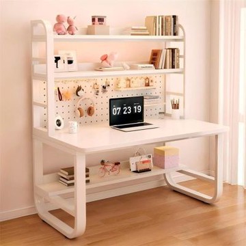 【匠俱】書桌-140x60x74cm(洞洞板書桌 實木加厚電競桌 家用學習桌 臺式電腦桌 簡約書房工作桌)