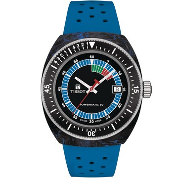 TISSOT 錶 官方授權 SIDERAL S 鍛造碳纖維 300米防水機械錶-T1454079705701