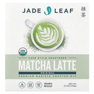 Jade Leaf Matcha, 抹茶拿鐵，原味，5.3 盎司（150 克）
