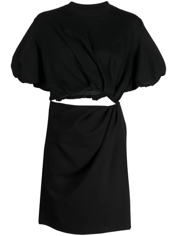 JNBY - cut-out cotton minidress - women - Cotton - XL - Black