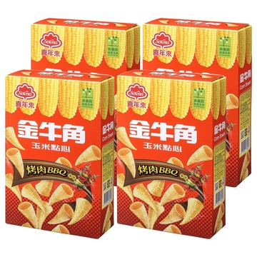喜年來 金牛角 烤肉風味  60g  4盒