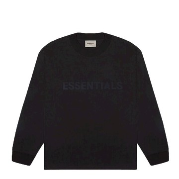 ESSENTIALS BOXY LONG SLEEVE TEE SS20 BLACK
