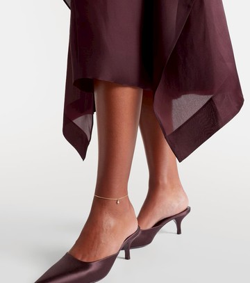 Anita Ko 18kt gold anklet with diamond