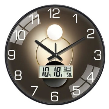 時鐘感現代簡約鐘表掛鐘客廳藝術網紅時尚光影個性裝飾石英鐘