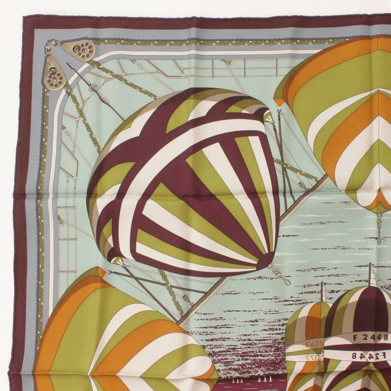 エルメス】Hermes カレ90 シルクスカーフ SPINNAKERS