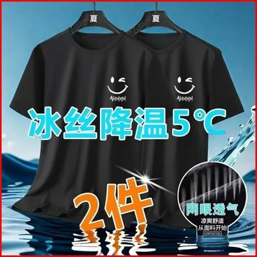 【台灣出貨】大呎碼T恤 涼感衣 冰絲t恤 冰絲T 速乾衣 運動T恤 吸濕排汗 薄款T 網眼運動服 透氣T恤 G2BA