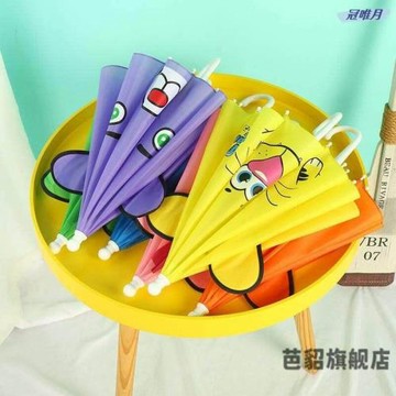 1-2-3-4歲小寶貝迷你傘小女孩超輕卡通玩具兒童傘幼兒園