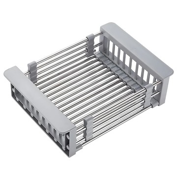 輝鴻 不銹鋼可伸縮型水槽置物架  1個  銀色