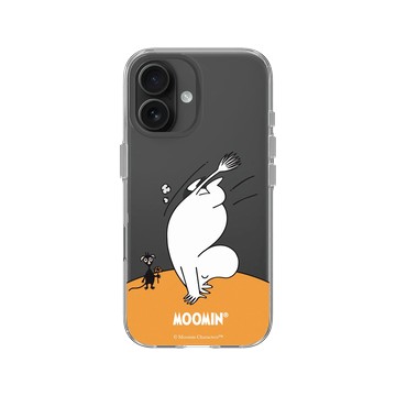 iPhone 16 Clear Case（相機按鈕） 透明 - Moomin - 倒立看世界
