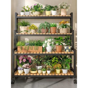 室內花架置物架陽臺花架子客廳落地式多層階梯花架多肉植物花擺件