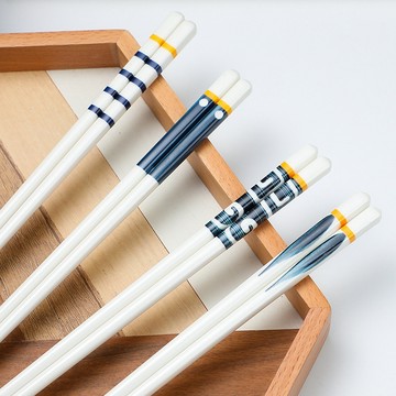 【三層肉】和風陶瓷筷子 中式筷子 四角筷子 抗菌防霉 便攜餐具 西餐具 餐筷 防黴陶瓷筷 耐高溫 居家餐具 時尚餐具